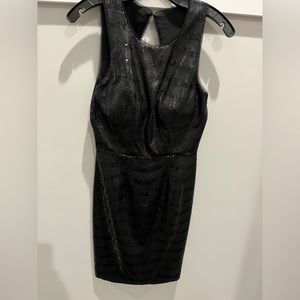 BCBG MaxAzria Open Back Sequin Cocktail Mini Dress, Perfect Condition